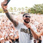 Pauly D. Instagram - GYM. TAN. BOUNCE. IOA Plaza Tailgate
