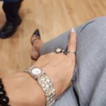 Pavitra Punia Instagram – Coffee ☕️ meet with team 

Aesthetics Drop #ootd

@dior ma bag
Ring @gucci
A vintage pure silver titan watch is the cherry here 💋🤍

#pavitrapunia
#pavitraa
#pavitra
#pavitraapuniya