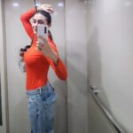 Pavitra Punia Instagram - ...and just like that, selfie 🤳 session in the elevator 🛗 got intensely interestingly obsessed 💋🫶✔️ OK bye 👋 #outfitoftheday #pavitraapuniya #fashion #style #glam #gorg