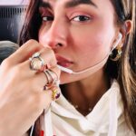 Pavitra Punia Instagram - I met Starbucks in the air ☁️ 🥛 #enroute Companions this time @fendi @hermes @cartier @bulgari @toryburch @mango K see y’all soon 💋 #pavitraapuniya #pavitraa #fashion #style #glam #ａｅｓｔｈｅｔｉｃ #aesthetic ly yours 🫠