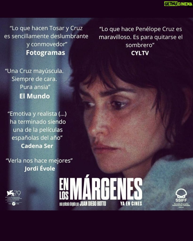 Penélope Cruz Instagram - 😍 #enlosmárgenes