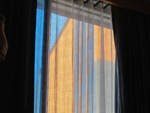 Penn Badgley Instagram - series: before/after : morning prayers in hotel