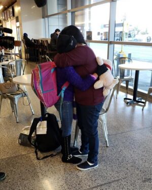 Penn Badgley Instagram - Check out her backpack: “We can do anything.” I am happy, stunned, to report that Vilma has been reunited with her daughter Yeisvi! Thank you to those who cared, who responded, who signed and who wanted to participate in this process. (You can check my previous posts to see what this is all about, as well as the link in my bio for details and a bit of history of this ongoing crisis at our US borders. Also @tahirihjustice is the organization behind all this, not me. Please follow them!)
