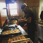 Penn Badgley Instagram - Not prepared for the deep brunch we've walked into in Columbus. Thanks Adam.