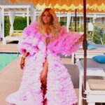 Phaedra Parks Instagram - Pink is my signature color 💕always the flamingo in a flock of pigeons 🦩 #3flamingos #girlfriends Stylist: @fiskanistyle 👗: @theivyshowroom Thank you @People @sullivanmarisa @capri_southampton @adrianeschwartz @highlowhostess for making our #Hamptons #girlstrip #fabulous 😘💕 Hamptons, NY