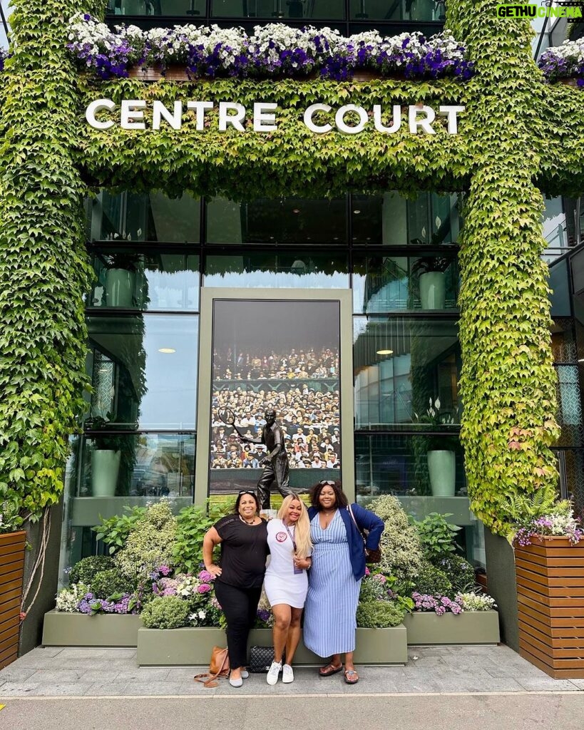 Phaedra Parks Instagram - I don’t play tennis but I’m always #winning @Wimbledonfdn #Wimbledon 🎾 You did that @onlyalessandro 💕 👗/👟: @chanelofficial Wimbledon Centre Court