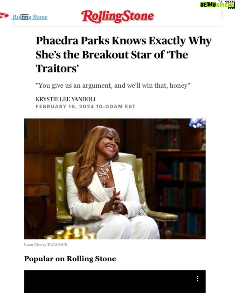 Phaedra Parks Instagram - She’s a breakout girl! 💕😘 Thanks for all the tremendous support & my new #TraitorsUS @thetraitors.us family! THANK YOU @time @gq @blackenterprise @rollingstone @blackgirlsrock for all the amazing articles and mentions. Go check out the full articles! More to comeeee. 💇🏽‍♀️: @tb_hairstylist @kendrasboutique 🎨: @makeupbylatisha 🥋: @fiskanistyle @theivyshowroom #grateful #booked & very #busy #highlyfavored New York, New York