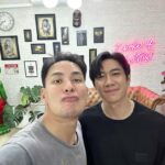Pharanyu Rojanawuttitham Instagram - น้องเค้ามาหานะ @jam.rachata 🤭🥰✌️#ดีใจที่มานะ Tack Tattoo Studio