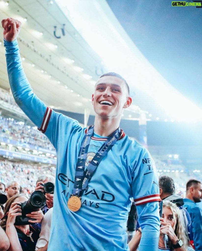 Phil Foden Instagram - Champions of Europe!!!! This club man, what a dream come true 🤩🩵🏆 Atatürk Olympic Stadium