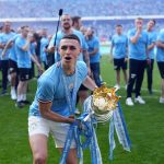 Phil Foden Instagram - What a day! 🩵🏆🖐🏻 Etihad Stadium