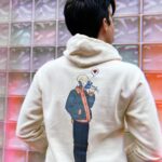 Phil Lester Instagram - ✨🍃Imagine a peaceful future without humans, just a cyber-Phil vibing with the flowers in Spring 2121 🤖🌷 A new limited merch collab with one of my favourite artists @deathandmilk_ !! Off-white soft hoodie in a double sided futuristic floral print - only available until the end of May Worldwide: amazingphilshop.com USA: us.amazingphilshop.com