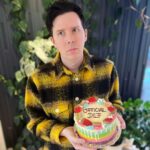 Phil Lester Instagram - okay Dan is now officially banned from ordering the birthday cake dilf more like CAKE I’d like to EAT am I right #cile