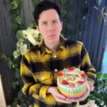 Phil Lester Instagram - okay Dan is now officially banned from ordering the birthday cake dilf more like CAKE I’d like to EAT am I right #cile