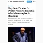 Phil McGraw Instagram - "I love this place. I've got great friends out here, we have a beautiful home here, and we'll keep it. So being here feels right to me." 🌟 Embracing the warmth of home and the beauty of connection! 💖 Exciting news on the horizon as Daytime TV's beloved Dr. Phil, also known as Phil McGraw, is teaming up with Fort Worth-based Trinity Broadcasting Network to unveil his groundbreaking television network, Merit Street Media, right here in Roanoke! 📺🚀 Swipe up to our Stories for the full article! 🌐 Get an exclusive glimpse into Dr. Phil's vision, his new show "Dr. Phil Primetime," and how Merit Street Media aims to bring positive change to families across America. ✨ @meritstreetmedia #DrPhil #MeritStreetMedia