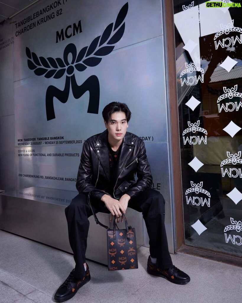 Phuwin Tangsakyuen Instagram - celebrate the new era of mcm @mcmthailand @tangiblebangkok #MCMMAXICAFE #MCMTHAILAND #MCMxTANGIBLE