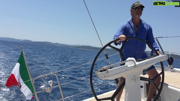 Pierce Brosnan Instagram - Sailing to Corsica…