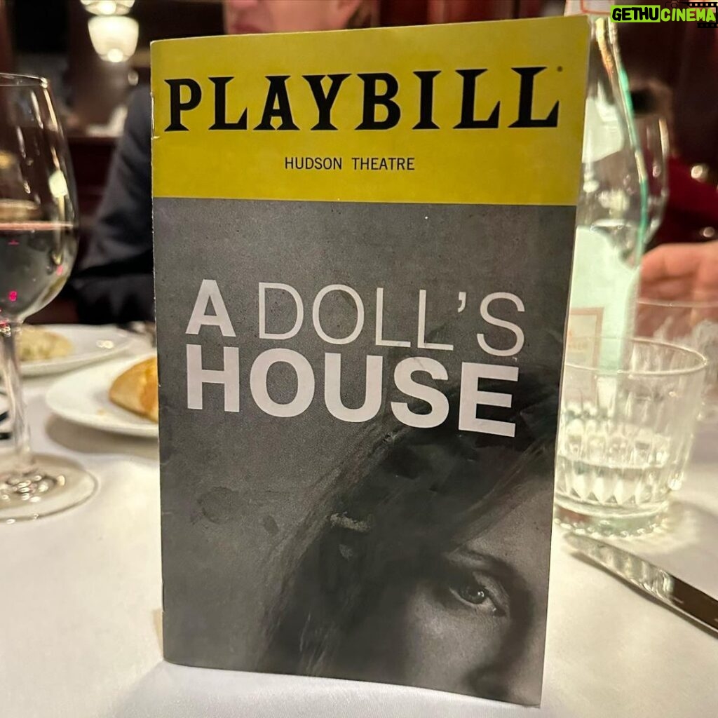 Pierce Brosnan Instagram - NYC … Jessica Chastain …A Doll’s House …Hudson Theatre. What a night! Jessica you are luminous and spellbinding as Nora in this dream of a production. Each and every cast member an inspiration adding to the alchemy of what we do as actors. Heartfelt thanks for a breathtaking performance and night to remember! PB