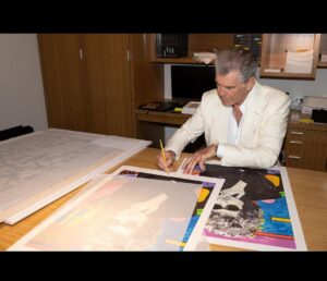 Pierce Brosnan Instagram - Thank you one and all for attending my exhibition “So Many Dreams” in Palm Desert this past weekend. My wife Keely and I had the most glorious time in your company. Thank you David, Christian, and all at Austin Art Projects for hosting us. The exhibition is up for another couple of weeks if you are interested in seeing my paintings, drawings, and prints in person. #piercebrosnanart …photos by Lani Garfield
