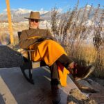 Pierce Brosnan Instagram - A new hat from Aspen Hatter, Austin Texas …making memories in Montana ☘️❤️