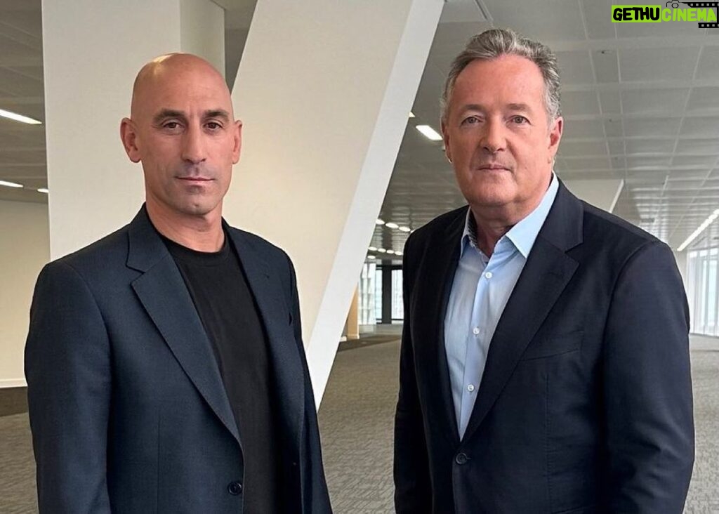 Piers Morgan Instagram - TONIGHT, 8pm. A world exclusive. Ousted Spanish football president Luis Rubiales kiss and tells. The interview in which he dramatically resigned, and the scandal which has got everyone debating: is he a sexist pig, a criminal, or simply a guy who got over-excited at his team winning the World Cup? He’ll talk - you decide. London, United Kingdom