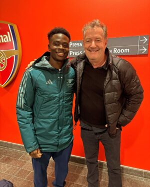 Piers Morgan Instagram - BUKAYO! What a player… great to finally meet you @bukayosaka87 👍👍