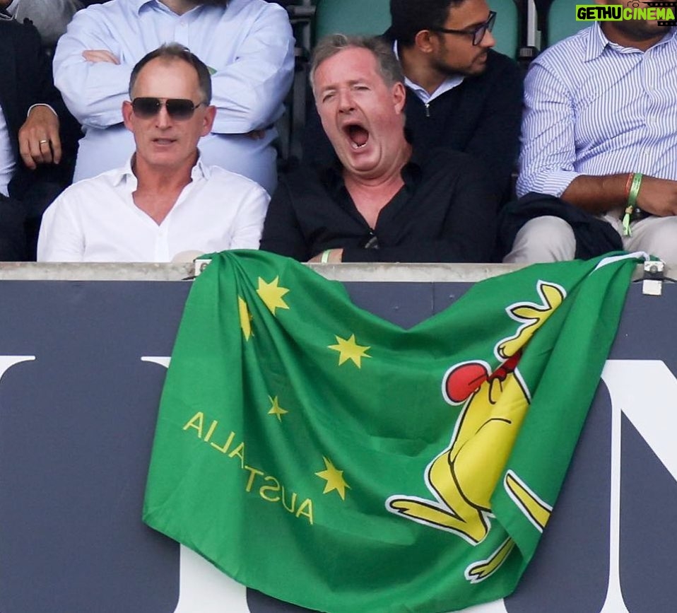 Piers Morgan Instagram - Me really enjoying Australia’s snail-like batting today. 💤 (Pic @ryanpierse @gettyimages ) ps Thanks for a great day @michaeldaffey The Oval Cricket Ground