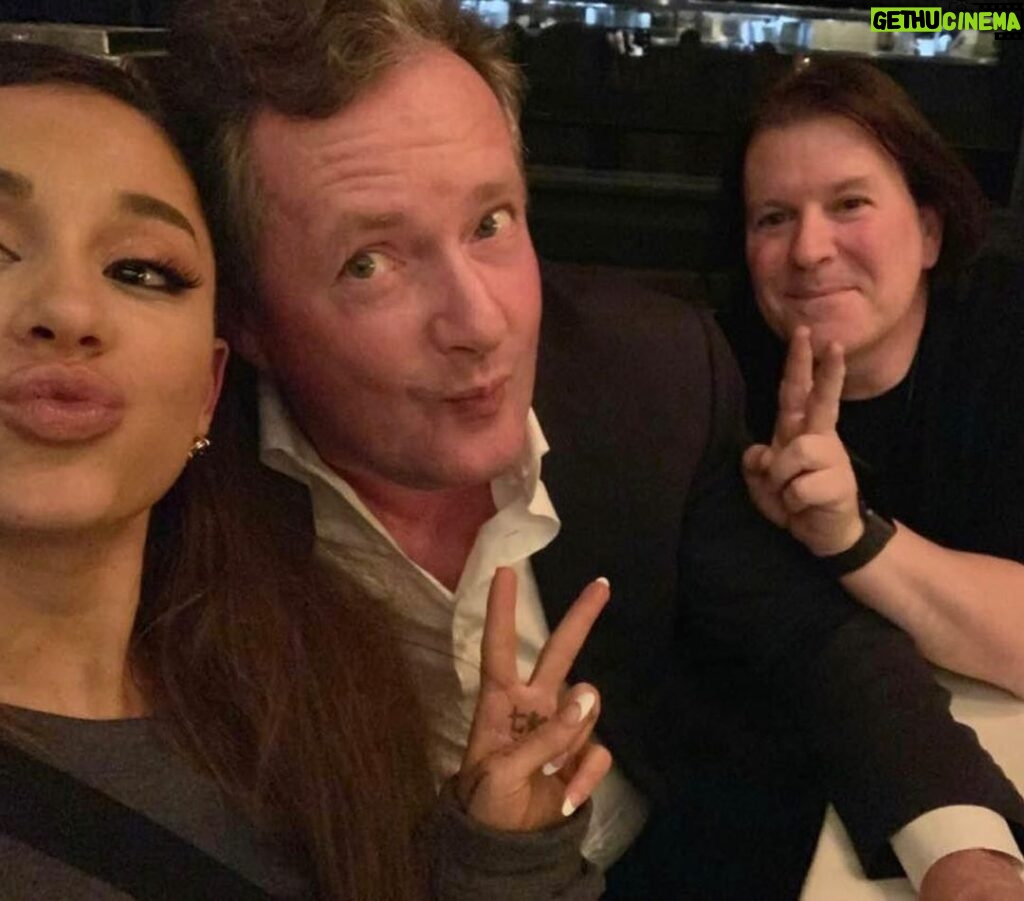 Piers Morgan Instagram - 4yrs ago today, I lost my manager and great friend, John Ferriter. This was one of the last dinners we had together in LA, five months earlier, and it was a typical John night.. crazy stuff like this random encounter with @arianagrande just always seemed to happen whenever we met up. It was one of my favourite nights with him and we laughed all the way home afterwards. I’ve never replaced him as manager because it turned out he really was irreplaceable. RIP mate, I miss you.