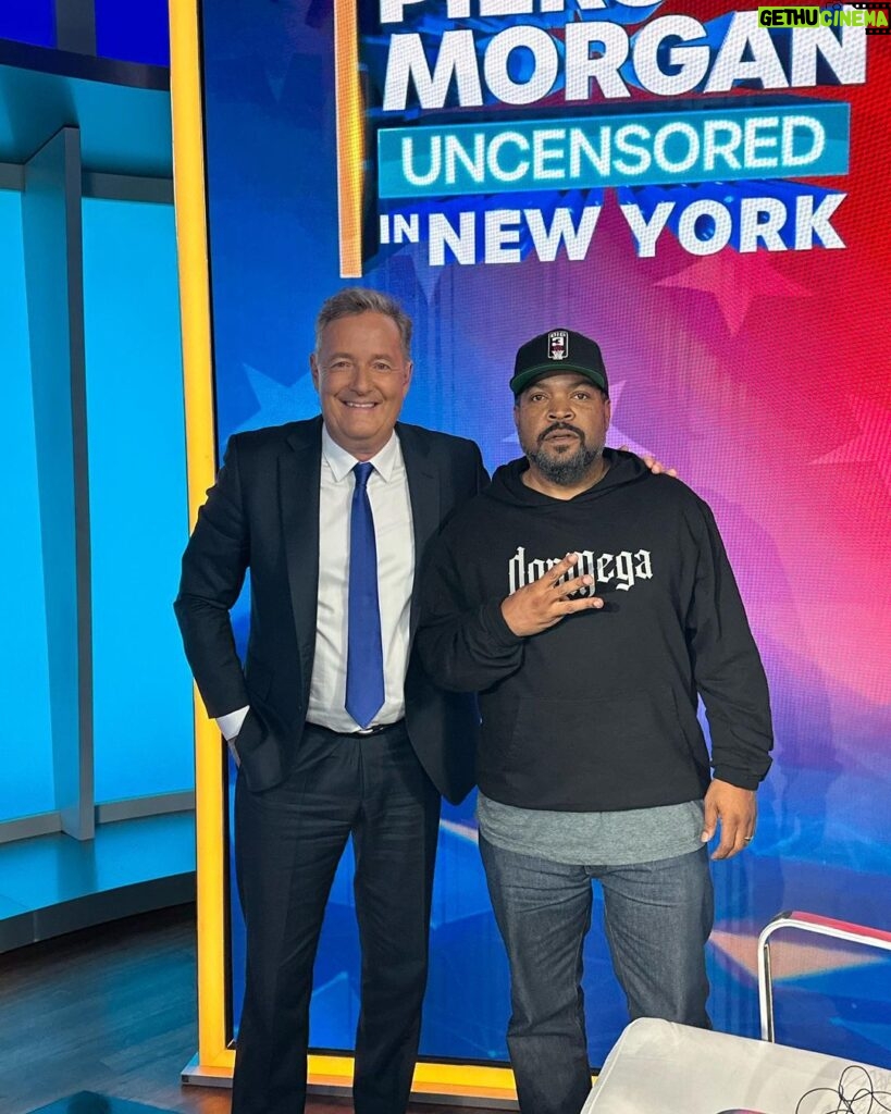 Piers Morgan Instagram - Ice Cube! Just finished a terrific interview with the rap legend in New York.. airs later this week on @piersmorganuncensored Manhattan, New York