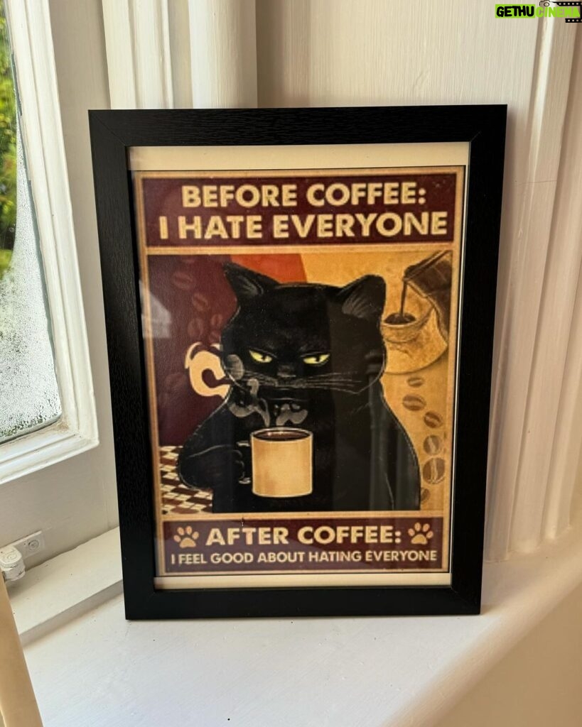 Piers Morgan Instagram - Found this in a Lewes flea market and it perfectly encapsulates my view of coffee. 🤣