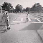 Pink Instagram - Days off in Nashville, get me outside. Crash an elementary play ground, make two kids smile. Soccer games and fireflies, Franklin nights. Good times.