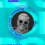 Pink Instagram - SO HAPPY that I’ve been nominated for a @peopleschoice award for Tour of the Year!! 🥳 Vote at the link in my bio and watch live on Feb 18th on NBC, Peacock & E! at 8/7C #PCAs