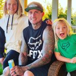 Pink Instagram - Happy Fathers Day @hartluck. These kids are so lucky to have a Papa that loves them and sees them and goes out of his way to make them feel important. Fishing, camping, skating, cuddles, scrambled eggs and manicures. You’re up for all of it. ♥️❤️♥️