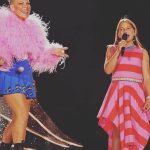 Pink Instagram - NIGHT TWO. BOLTON. That first video proves I’m just like a NASCAR in a pit stop before So What. The rest is just pure bliss. And there is Ellie in these photos. The brave person that wrote me that beautifully honest, vulnerable and heartbreaking letter that I read in my documentary, All I Know So Far. Ellie, I am so happy I got to hug you be with you and meet your sister Jenny, and your friends. You are so brave and so wonderful, and so alive. I am so proud to share this moment with you celebrating your strength and resilience. Let’s keep swimming. There may have been 80,000 people plus us- but I felt like i was in a big family room spending time together laughing and crying and dancing. Thank you from the bottom of my heart. My cheeks are tired from smiling. Until next time. #grateful #wehavefun #love #pain #lettinggo #summercarnivaltour