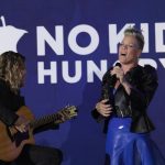 Pink Instagram – Last night was pure magic. I was honored to receive the National Champion Award from No Kid Hungry along side @alicelouisewaters  @chefsherryyard and @williamssonoma …  and my friend @thejeffbridges. Got to sing and raise much needed funds to end childhood hunger in this country. 1 in 8 kids in America lives with hunger. Join me and get involved so we can make No Kid Hungry a reality.  @nokidhungry 📷 Tyler Curtis/ABImages