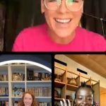Pink Instagram – I read banned books! Check out #1 New York Times bestselling author @amandascgorman, CEO of @penamerica, Suzanne Nossel, and I chat about fighting back against the nonsense!