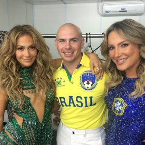 Pitbull Instagram - 9 years since we made history and showed the world #WeAreOne 🏟️ @jlo @claudialeitte