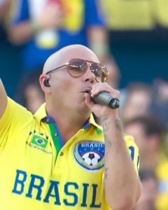 Pitbull Instagram - Throwback to performing at the #WorldCup with @jlo & @claudialeitte ⚽️ What an honor! @fifaworldcup