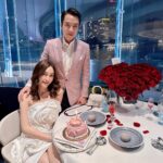 Pitchanart Sakakorn Instagram - Happy Vday ♥️🫶🏻 #ก็ว่าจะไม่รัก Blue by Alain Ducasse