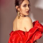 Pragya Jaiswal Instagram - August, red-y for you 💋 Outfit @postmeridiem_brand Jewellery @shopeurumme Styled By @anshikaav Team @roshiijain @bhatia_tanisha Makeup @athirathakkar Hair @thakuramit190 Shot by @kaasastudio