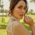 Pragya Jaiswal Instagram - Mere yaar ki shaadi hai ✨💛 #AbDonoBhagnani #AnandKaraj (Also obsessed with this outfit 🤩) Outfit @vvanivats Choker @amamajewels Ring @karishma.joolry Styled by @anshikaav Assisted by @bhatia_tanisha Shot by @kadamajay 💫🤍