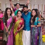 Pranika Dhakshu Instagram - With this so beautiful.. so elegant.. Looking like a WOW ladies ♥️✨️♥️ @zeetamizh 9.30pm #sandhyaraagam #rajkamal #pranikadhakshu #lasya Chennai-Bangalore highway