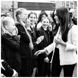 Prince Harry, Duke of Sussex Instagram - 50 years ago, women in Britain won the right to equal pay. That monumental moment began with one courageous and inspiring group of women in a factory in Dagenham, England. In 1968, facing a pay settlement that declared them less skilled than men, the sewing machinists of the Ford Motor Company walked out on strike.

In the face of great pressure, they stood firm, and two years later the UK Parliament was forced to pass the Equal Pay Act, protecting and supporting working women ever since.

To mark International Women’s Day, The Duchess of Sussex visited Dagenham to meet with Geraldine Dear, one of the strikers, and spend time with students at the Robert Clack Upper School to meet the town’s next generation of female role models, and talk to young women and men about the women who inspire them.
•
“Being in Dagenham is incredibly profound. Because as you can see with Geraldine and the other women who had the strength to really stand up for something that they knew needed to be done. This is the best example of no matter how small you might feel, how low you may feel on the ladder or the totem pole, no matter what colour you are, no matter what gender you are, you have a voice, and you certainly have the right to speak up for what is right.” - The Duchess of Sussex

A lifetime advocate and campaigner for gender equity, The Duchess joined a special assembly to celebrate this remarkable local story, as well as recognise the social, economic, cultural and political achievements of all women around the world.

#InternationalWomensDay #IWD2020 #EachForEqual

Photo © The Duke and Duchess of Sussex / Chris Allerton