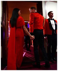 Prince Harry, Duke of Sussex Instagram - Tonight, The Duke and Duchess of Sussex attended the annual Mountbatten Festival of Music at the Royal Albert Hall — marking the 75th anniversary of the end of the Second World War and the 80th anniversary of the formation of Britain’s Commandos. The Duke, who is Captain General @RoyalMarines joined veterans, serving members, world-class musicians, composers and conductors of the Massed Bands of Her Majesty’s Royal Marines to help raise funds on behalf of the @RoyalMarines Charity. #MFM2020 Photo © The Duke and Duchess of Sussex / Chris Allerton
