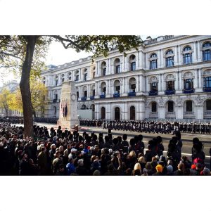 Prince Harry, Duke of Sussex Instagram - Today, The Duke and Duchess of Sussex joined Her Majesty The Queen and members of @TheRoyalFamily at the National Service of Remembrance at the Cenotaph to commemorate and honour the men and women who have lost their lives in conflict.

As shared at last night’s Festival of Remembrance, this quote embodies the sacrifice of those that serve:
•
“When you go home, tell them of us and say, for your tomorrow, we gave our today.”
•
For more details of this week of Remembrance and their Royal Highness’s recognition for those who serve, please see previous posts.

#WeWillRememberThem
#Remembrance

Photo © PA