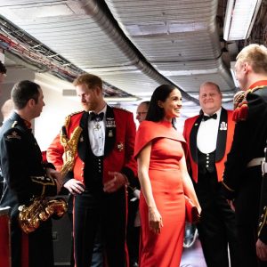 Prince Harry, Duke of Sussex Instagram - More from tonight as The Duke and Duchess of Sussex joined veterans, serving members, world-class musicians, composers and conductors of the Massed Bands of Her Majesty’s Royal Marines for the annual Mountbatten Festival of Music — an event to help raise funds on behalf of the @RoyalMarines Charity.

Photo © The Duke and Duchess of Sussex / Chris Allerton