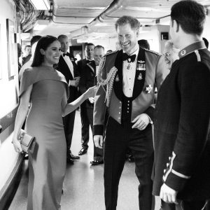 Prince Harry, Duke of Sussex Instagram - More from tonight as The Duke and Duchess of Sussex joined veterans, serving members, world-class musicians, composers and conductors of the Massed Bands of Her Majesty’s Royal Marines for the annual Mountbatten Festival of Music — an event to help raise funds on behalf of the @RoyalMarines Charity.

Photo © The Duke and Duchess of Sussex / Chris Allerton