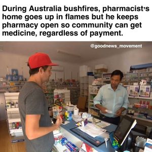 Prince Harry, Duke of Sussex Instagram - Today, on Australia Day 🇦🇺, we recognise the strength of spirit and generosity of the community Down Under. Sharing above a selection of stories of how you’ve come together in the face of such adversity. You are an inspiration to us all.

Image/video © @goodnews_movement