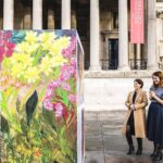 Princess Eugenie Instagram - To mark #antislaveryday Jules and I visited Art is Freedom outside The National Gallery. An exhibition that was curated and created by survivors of modern day slavery. @the_anti_slavery_collective were honoured to co-curate alongside @hestia_charity and these brave survivors who shared their voices and art. @hestia_charity supports adults and children in times of crisis. They deliver services across London and the Southeast, as well as advocating nationally on issues that affect the people they work with. Last year over 15,000 men women and children were supported. This includes survivors of modern slavery, domestic abuse, people with mental health difficulties and older people as well as care leavers and people leaving prison. I really encourage you to see this exhibition so you can see what you can do to help end modern slavery as well as supporting such strong, courageous artists and survivors. The exhibition is at Trafalgar Square, London Bridge station and outside South Kensington underground station.