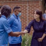 Princess Eugenie Instagram - What a joy it was to officially open the new @horatiosgarden at The Royal National Orthopaedic Hospital. This is their 5th garden in the UK connected to a spinal unit offering patients nature and the outdoors at a time they need it most. I'm a proud patron of this charity and it was a particularly special visit as it's the hospital I underwent spinal surgery as a child. It was an honour to meet all the volunteers, doctors, nurses, patients and gardeners who really bring this garden alive. The final three pictures are of the lovely Jubilee Tree that was planted for The Queen's Green Canopy @queensgreencanopy a wonderful celebration of the incredible jubilee milestone.