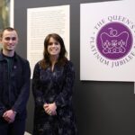 Princess Eugenie Instagram - It was such a pleasure meeting the winner of The Queen's Platinum Jubilee Emblem Competition, Edward Roberts at the @vamuseum this morning. A great way to kick off the weekend of Jubilee celebrations, both the winner and all the runners up are on exhibit at the museum, who ran this competition for 13-25 year olds to design the emblem that will be the marker for this most special and exciting weekend.